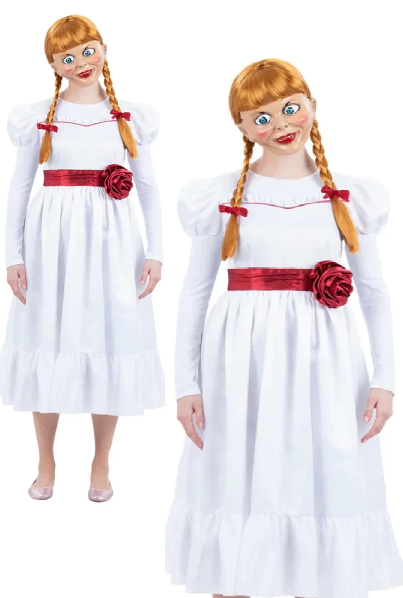 Kostüm Horror Clown Damen Verfluchtes Annabelle Puppenkostüm Für Erwachsene  | Costumalia By Horror-Puppe Kostüm Kinder, image size:808x1200