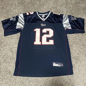 Reebok NFL Herren New England Patriots Tom Brady genäht Football Trikot Größe 52 - Bild 1 von 5