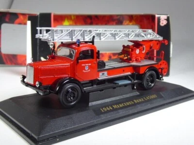 (YG-6) Signature Series Mercedes L 4500 F Feuerwehr Drehleiter 1944, 1:43 in OVP - Bild 1 von 2