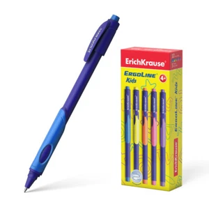 Kugelschreiber ErgoLine® Kids Stick Gummi Grip 10er Pack Tinte Blau - Bild 1 von 6