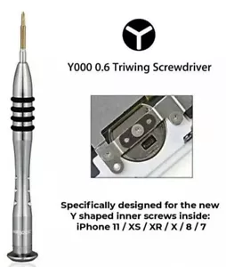 Herramienta de destornillador de triwing para iPhone 16 15 14 13 12 11 XS XR X 8 7 0,6Y Y000 Pro - Imagen 1 de 11