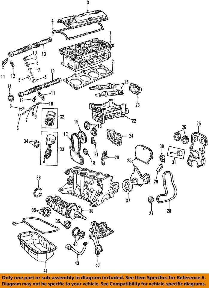Piezas de motor CHRYSLER OEM 97-98 Cirrus, Sebring, Stratus - Pan de aceite 4792247 Foto 1 de 1
