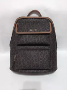 Calvin Klein Medium Logo Rucksack Dunkelbraun Neu Mit Etikett KOSTENLOSER VERSAND! - Bild 1 von 14