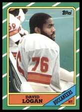 1986 Topps David Logan #381 NM Or Better Tampa Bay Buccaneers