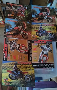 Motorcross Autographed Pictures Ricky Carmichael, Ernesto Fonseca 7 Picture Lot - Picture 1 of 9