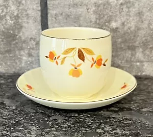 Superior Hall Autumn Leaf Jewel Tea Marmalade Condiment Jar w/Underplate NO LID - Picture 1 of 11