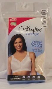 Wire Free Playtex 18 Hour Ultimate Shoulder Comfort Side&Back Smoothing 40DD Bra - Picture 1 of 11