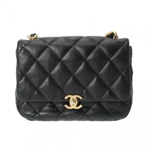 CHANEL Small flap bag AS3206 lambskin black Women Shoulder Bag - Picture 1 of 14