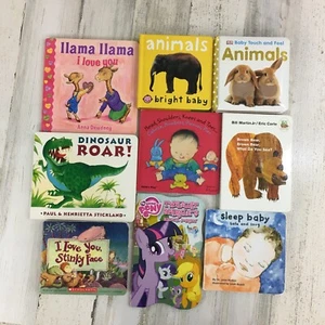 Lot of 9 Board Books Kids Baby Llama Llama Animals Eric Carle - Picture 1 of 11