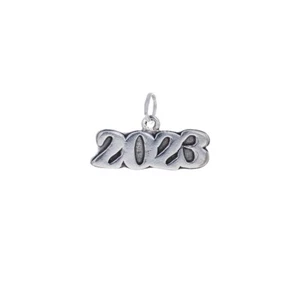 2023 Graduation Charm, 925 Genuine Silver Celebration, Graduation Gift - Picture 1 of 3