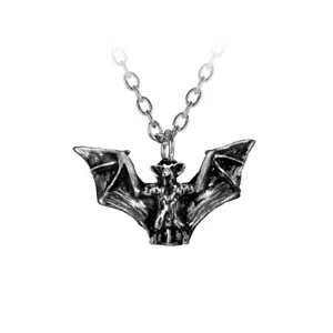 Alchemy Gothic P158 Vampyr Pendant Necklace Bat Flight Wing Nocturnal England - Picture 1 of 1