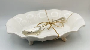 Mud Pie BERRY DELICIOUS 2012 Footed Dish With Spoon - Picture 1 of 7