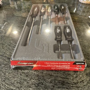 Snap-on sddx70a 7 pc Combination screwdriver set hard grip black sealed set - Picture 1 of 5