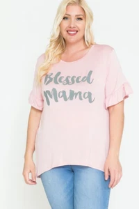 NEU Übergröße Blessed Mama T-Shirt - 3XL - Bild 1 von 2