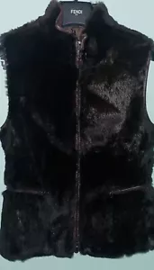 Strenesse-Lambskin/Rabbit Fur Full Zip Beat/Jacket-Size 2 - Picture 1 of 9