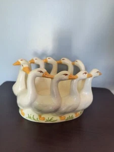Vintage Ceramic Ducks Candy Dish - Picture 1 of 4