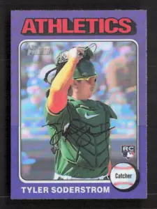 2024 Topps Heritage Hot Box refractor cromado púrpura #471 Tyler Soderstrom radiocontrol - Imagen 1 de 2