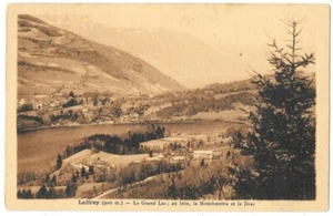 LAFFREY 38 Le Grand Lac Le Moucherotte et Le Drac CPA écrite sépia non daté - Picture 1 of 2