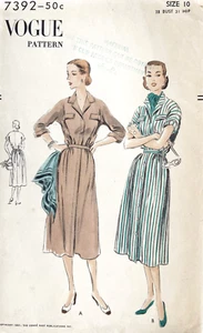 1950's VOGUE Maternity Dress Pattern 7392 Size 10 UNUSED - Picture 1 of 2