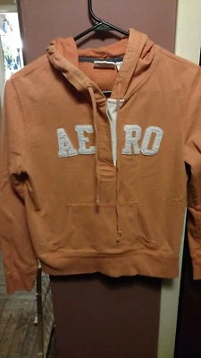 Sudadera con capucha Aeropostale para mujer junior mediana naranja Foto 1 de 4