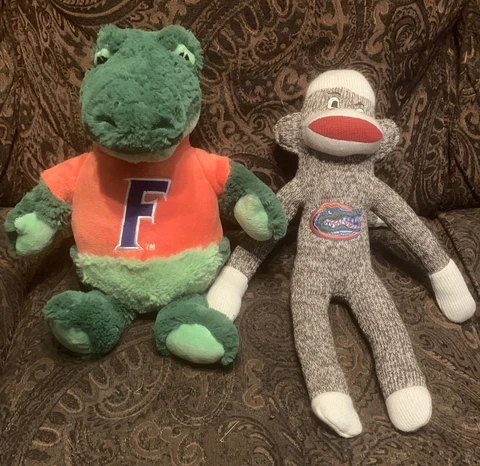 Florida Gators Mascot Plush Albert and Sock Monkey Stuffed Animals NCAA Cover