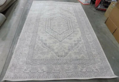 Alfombra manchada marfil/plata 6' x 9' precio reducido 1172601020 ADR108B-6 Foto 1 de 4