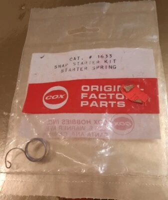 Cox .020 Tee Dee 1633 R.H. Spring Starter N.o.s Unused Thimble Drome  - Image 1 of 2