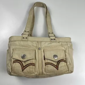 Vintage Y2K Levi's denim shoulder bag Medium beige - Picture 1 of 12