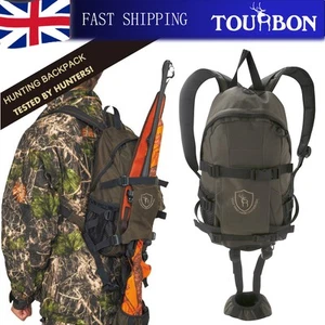 TOURBON Hunting Tactical Army Backpack Gun Carry Holder Molle Bag Day Pack-Green - Picture 1 of 24