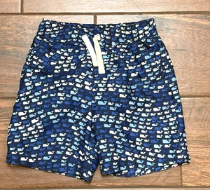 Vineyard Vines Swim Shorts Toddler Boys Blue Whale Print Mesh Lined Sz 5T - Picture 1 of 5