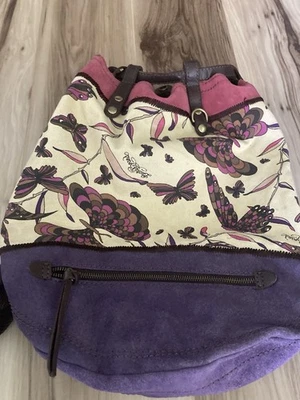 Lucky Brand фиолетовый бабочка рюкзак hobo ведро сумка комбо - Изображение 1 из 4