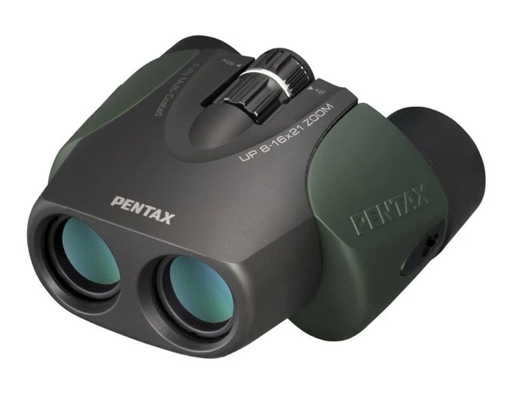 Pentax UP 8-16x21 Green Binoculars (Green) Fully-multi coating Zoom  - Image 1 of 1