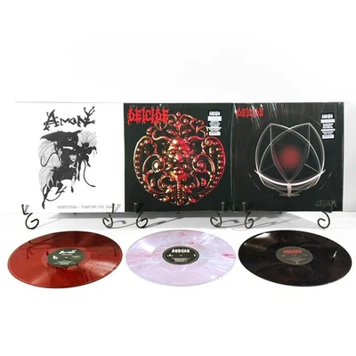 DEICIDE Demo's + Deicide + Legion 3x LPs Marble Vinyl 1987 - 1992 - Image 1 of 4
