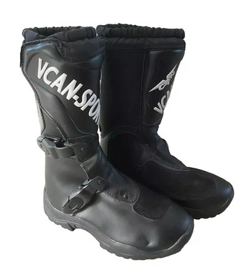 Kids V-CAN Motorcycle Boots Vcan-sports Black Size EU 32 UK 13 CLEARANCE  - Image 1 of 4