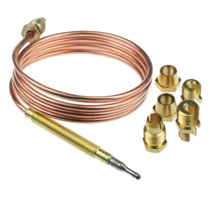 600 - 1500 mm THERMOELEMENT SET GASOFEN PILOTBRENNER SUPER UNIVERSAL SCHLANKES GEWINDE - Bild 1 von 9