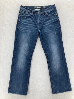 Pantalones de mezclilla elásticos con hebilla BKE Carter Bootleg para hombre 32S azul lavado medio bootcut Foto 1 de 4