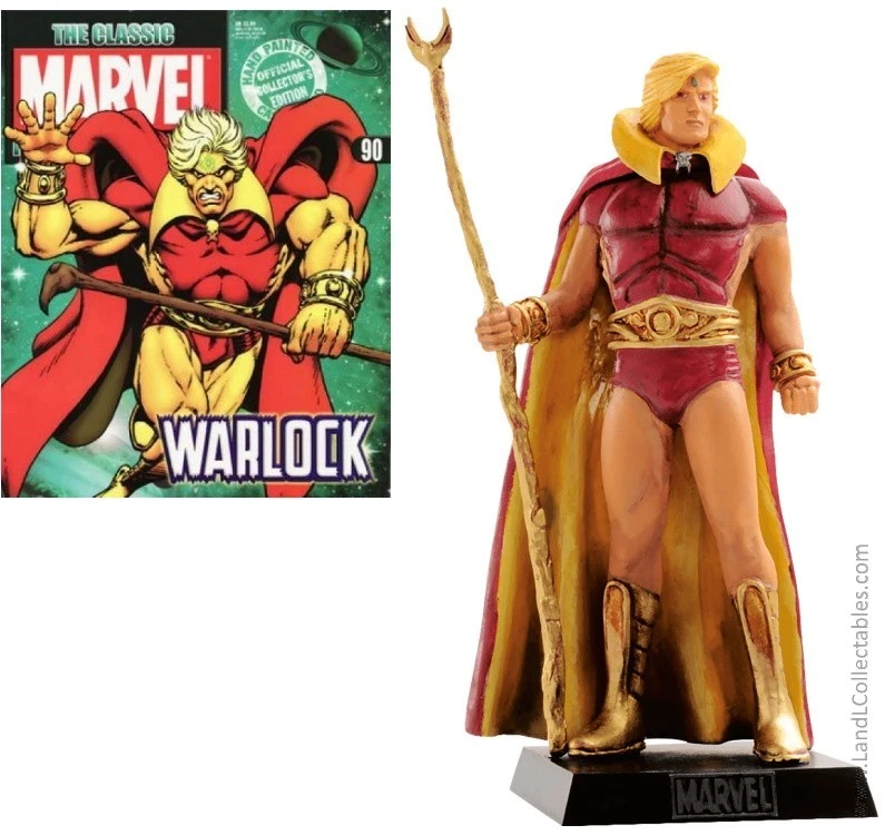 Classic Marvel Figurine Collection Eaglemoss 2009 Statue #90 Adam Warlock +Mag - Image 1 of 4