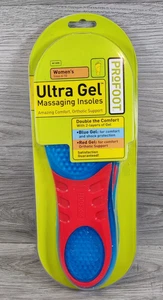 Profoot UltraGel Massaging Insoles with Double Layers of Gel Women's 6-10 1 Pair - Picture 1 of 2
