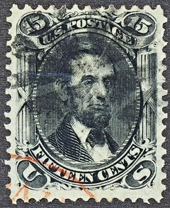 U.S. Classic #98 F/VF  15 cent "F" grill with a blk fancy & a Red CDS CV $300 - Picture 1 of 2