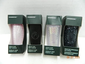LOT 4 STARBUCKS COLD CUP KEY CHAINS - Picture 1 of 3