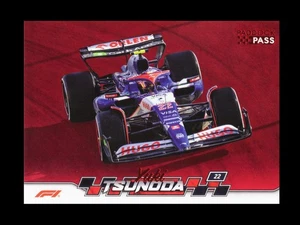Coche Yuki Tsunoda Topps Paddock Pass Fórmula 1 2024 lámina roja #47 - Imagen 1 de 4