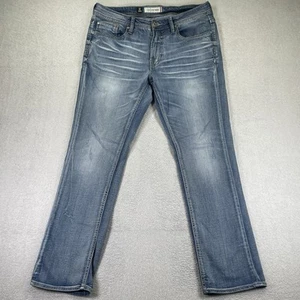 Departwest Jeans Herren 33x30 Blau Trouper Slim Straight Low Rise Stretch Denim - Bild 1 von 12