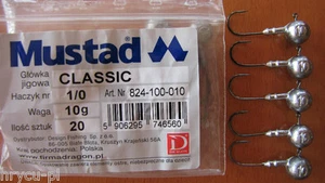 5 MUSTAD JIGKÖPFE GR. 1/0 - 10g FÜR KOPYTO HIT !!! - Bild 1 von 1