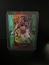 2023 Panini Select Draft Picks Jalen Carter Green RC /5! Eagles!