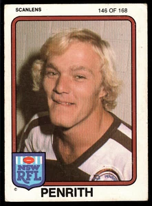 1981 #146 Lew Zivanovic Penrith Panthers Scanlens rugby league NRL card - Picture 1 of 2