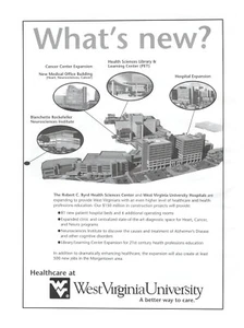 Print Ad 2004 Healthcare at West Virginia University What's New Better Way Care - Picture 1 of 1
