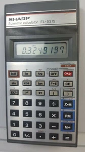 SHARP EL-531S Vintage Scientific Calculator School College Dorm Chemistry Works - Picture 1 of 3