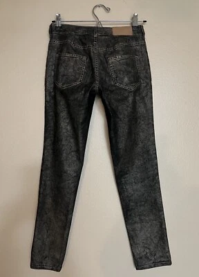 VTG CHRISTIAN DIOR Rare2Find Y2K GoldSilverMetallicCoated Jeans LogoHardwear 2   - Image 1 of 4
