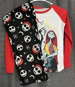 Pijama de vacaciones Nightmare Before Christmas Jammies para familias niñas nuevo con etiquetas talla 10 - Imagen 1 de 7