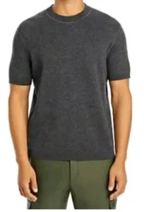 HUGO BOSS Men's Charcoal Gray Knit "Nadini" Short Sleeve Sweater, Size Small S - Picture 1 of 9